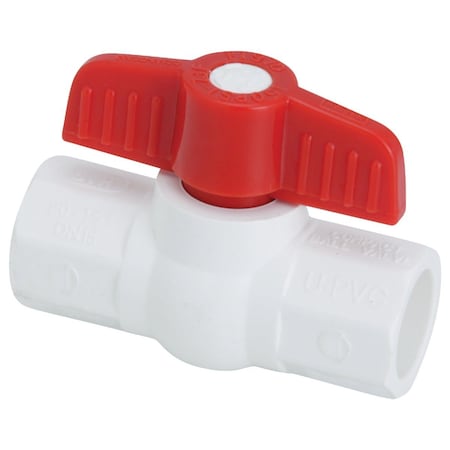 Proline 1/2 In. X X 1/2 In. S PVC Quarter Turn Ball Valve 107-633